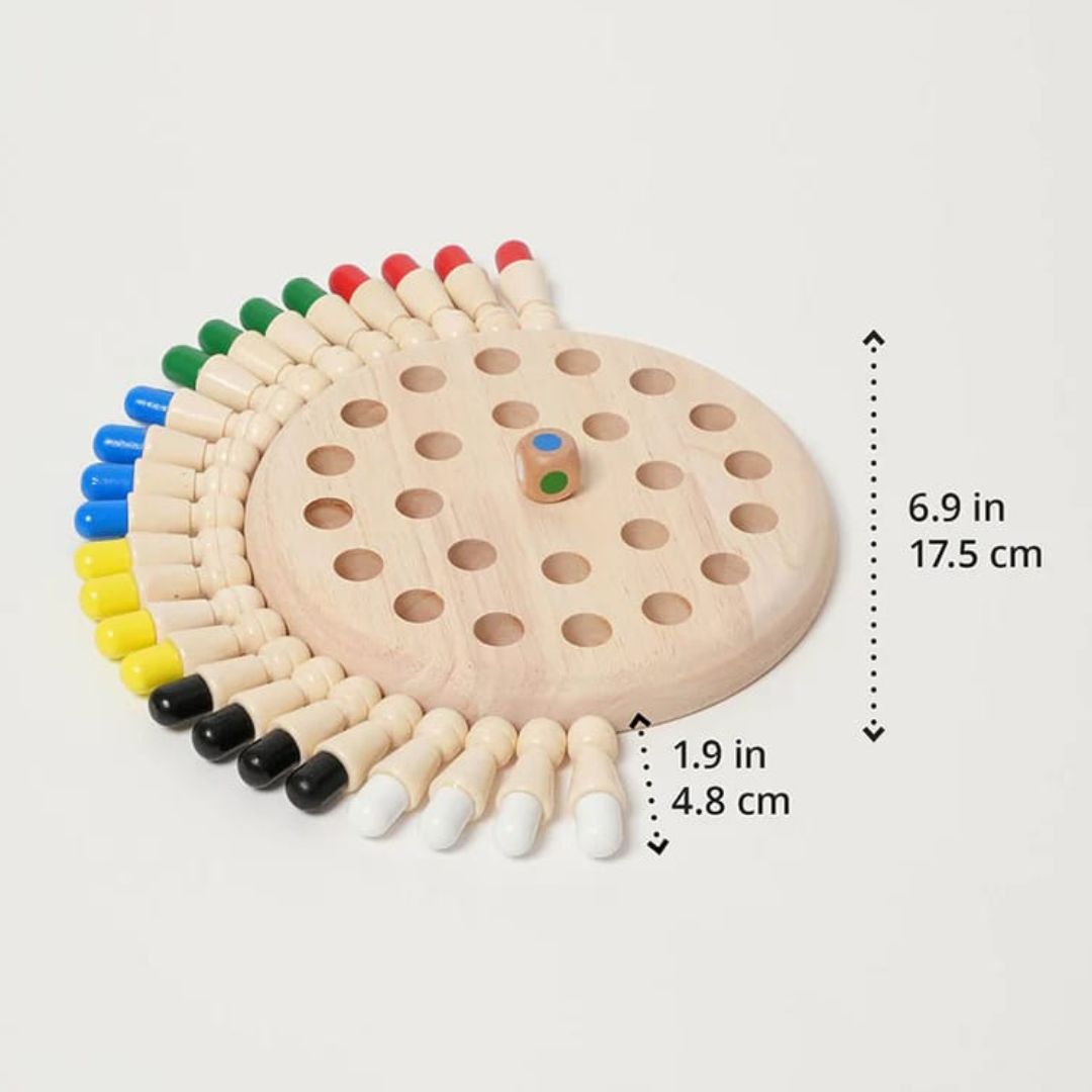 Montessori Farbmemory Schachspiel