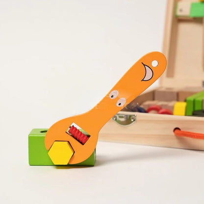 Montessori-Werkzeugkasten aus Holz