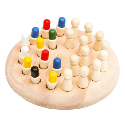 Montessori Farbmemory Schachspiel