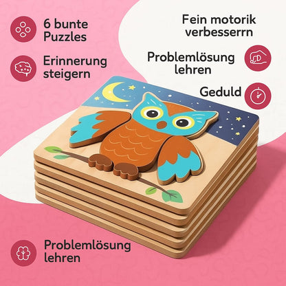 Montessori Glücks-Puzzles (6er-Pack)