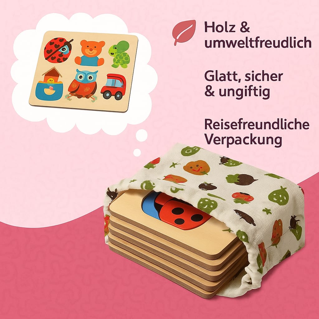 Montessori Glücks-Puzzles (6er-Pack)