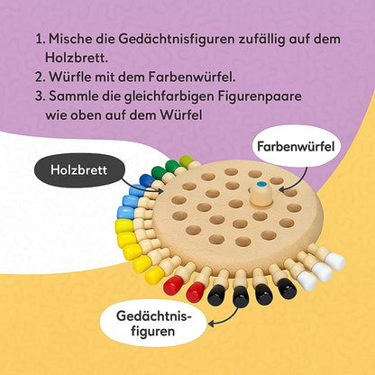 Montessori Farbmemory Schachspiel