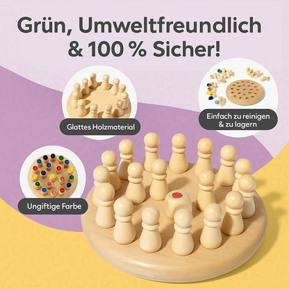Montessori Farbmemory Schachspiel