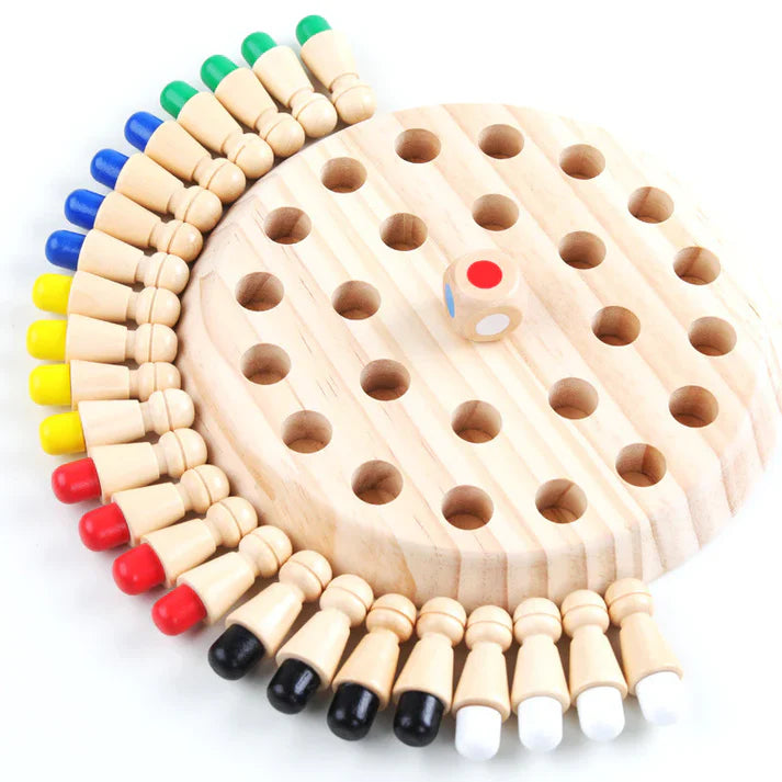 Montessori Farbmemory Schachspiel